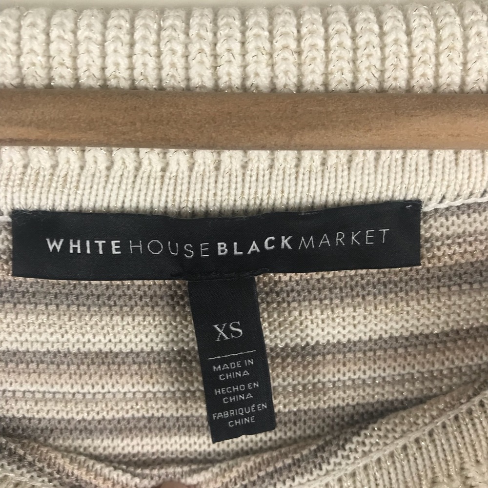 White House Black Market Off-the-Shoulder Sweater - Picture 6 of 8